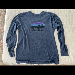 Blue Patagonia Buffalo Tee